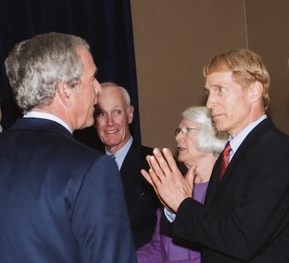 Dr. Larry Farwell and
                                      President George Bush 1